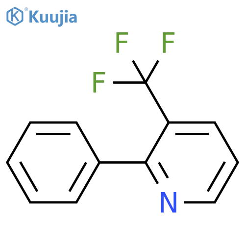 Pyridine,2-phenyl-3-(trifluoromethyl)- structure