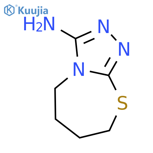 1,2,4-Triazolo[3,4-b][1,3]thiazepin-3-amine, 5,6,7,8-tetrahydro- structure