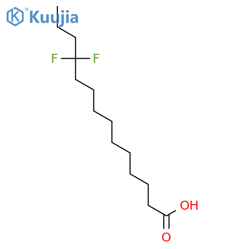 TETRADECANOIC ACID, 11,11-DIFLUORO- structure