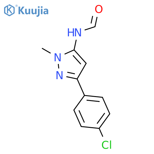 FORMAMIDE, N-[3-(4-CHLOROPHENYL)-1-METHYL-1H-PYRAZOL-5-YL]- structure
