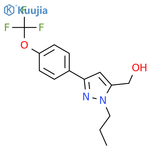 1H-Pyrazole-5-methanol, 1-propyl-3-[4-(trifluoromethoxy)phenyl]- structure