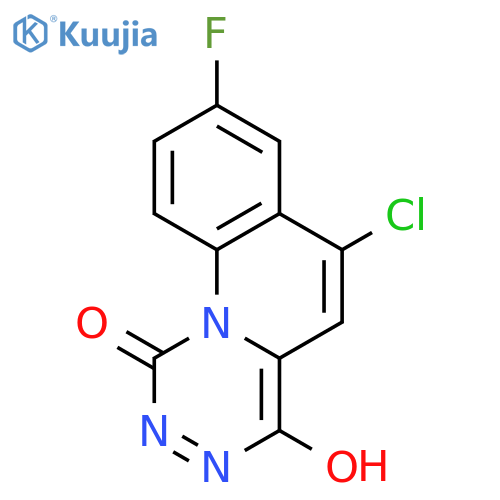 1H-[1,2,4]Triazino[4,5-a]quinolin-1-one, 6-chloro-8-fluoro-4-hydroxy- structure