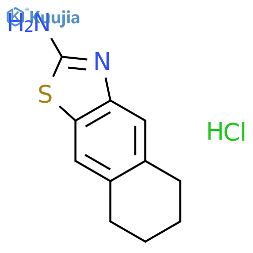 Naphtho[2,3-d]thiazol-2-amine,5,6,7,8-tetrahydro-, hydrochloride (1:1) structure