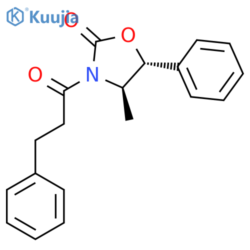 2-OXAZOLIDINONE, 4-METHYL-3-(1-OXO-3-PHENYLPROPYL)-5-PHENYL-, (4R,5R)- structure