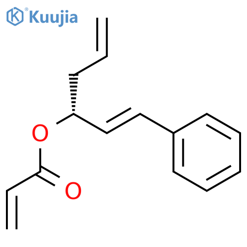 2-Propenoic acid, (1R)-1-[(1E)-2-phenylethenyl]-3-butenyl ester structure