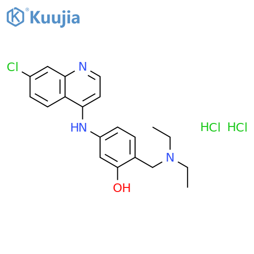 Amodiaquine dihydrochloride dihydrate structure