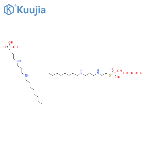 Ethanethiol,2-[[3-(octylamino)propyl]amino]-, dihydrogen phosphate (ester), hydrate (2:3)(9CI) structure