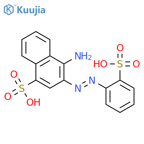 1-Naphthalenesulfonic acid, 4-amino-3-[(2-sulfophenyl)azo]- structure