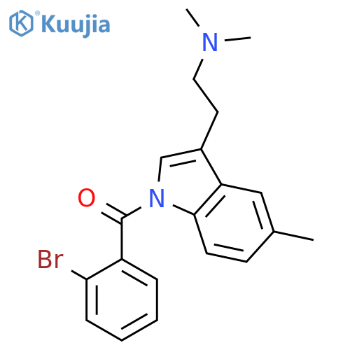 1H-Indole-3-ethanamine, 1-(2-bromobenzoyl)-N,N,5-trimethyl- structure