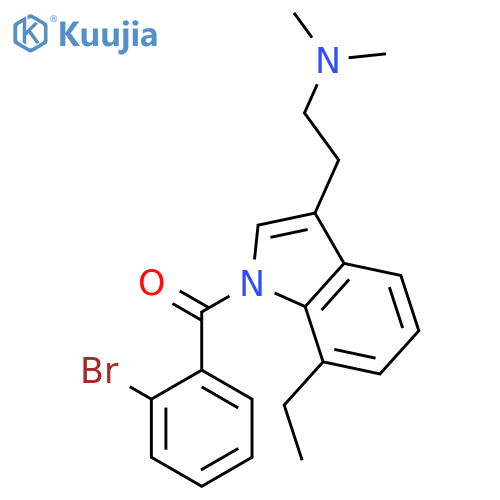 1H-Indole-3-ethanamine, 1-(2-bromobenzoyl)-7-ethyl-N,N-dimethyl- structure