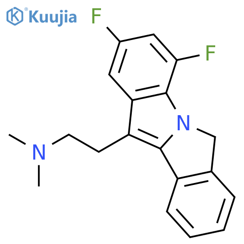 6H-ISOINDOLO[2,1-A]INDOLE-11-ETHANAMINE, 2,4-DIFLUORO-N,N-DIMETHYL- structure