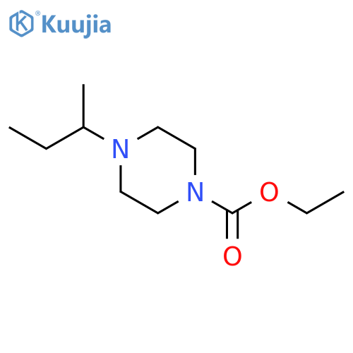 1-Piperazinecarboxylicacid, 4-(1-methylpropyl)-, ethyl ester structure