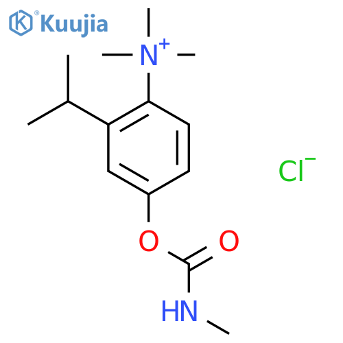 Benzenaminium,N,N,N-trimethyl-4-[[(methylamino)carbonyl]oxy]-2-(1-methylethyl)-, chloride(1:1) structure