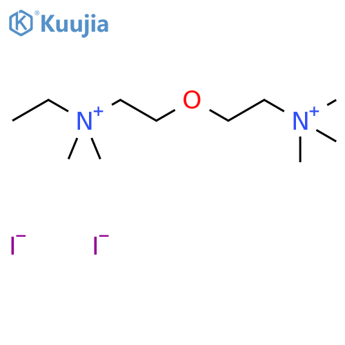 Ethanaminium,N-ethyl-N,N-dimethyl-2-[2-(trimethylammonio)ethoxy]-, iodide (1:2) structure
