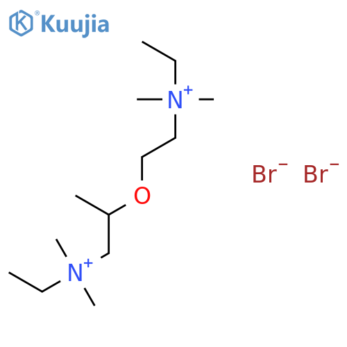 1-Propanaminium,N-ethyl-2-[2-(ethyldimethylammonio)ethoxy]-N,N-dimethyl-, bromide (1:2) structure