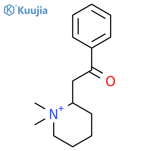 Piperidinium, 1,1-dimethyl-2-(2-oxo-2-phenylethyl)- structure