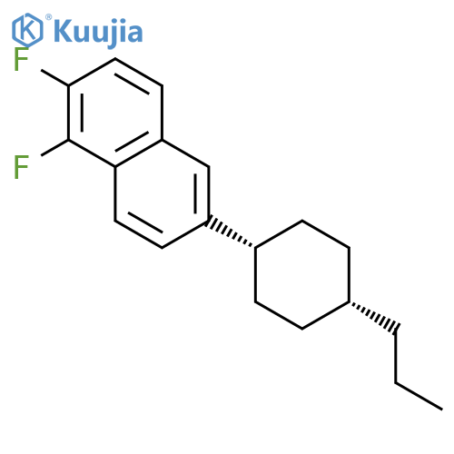NAPHTHALENE, 1,2-DIFLUORO-6-(CIS-4-PROPYLCYCLOHEXYL)- structure