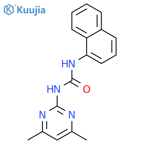 Urea, N-(4,6-dimethyl-2-pyrimidinyl)-N'-1-naphthalenyl- structure