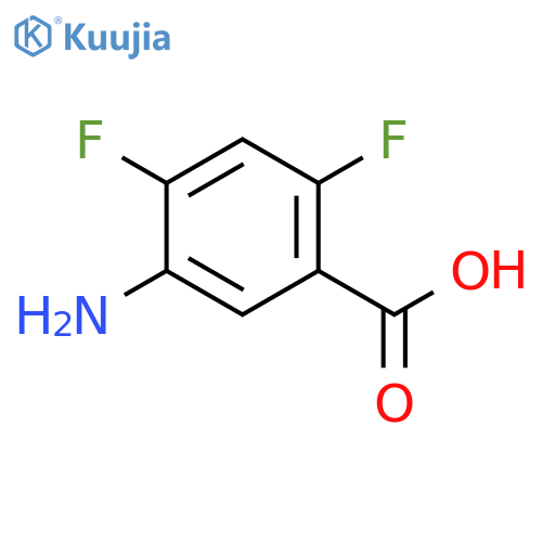 5-Amino-2,4-difluorobenzoic acid structure