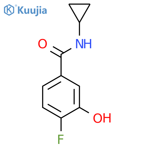 Benzamide, N-cyclopropyl-4-fluoro-3-hydroxy- structure