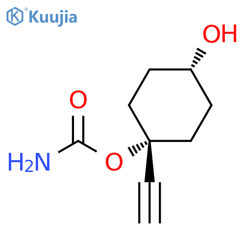 1,4-Cyclohexanediol, 1-ethynyl-, 1-carbamate, trans- structure