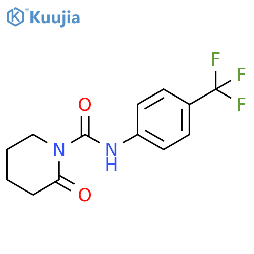 1-Piperidinecarboxamide, 2-oxo-N-[4-(trifluoromethyl)phenyl]- structure