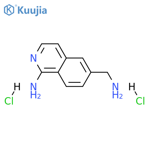 6-(aminomethyl)isoquinolin-1-amine dihydrochloride structure