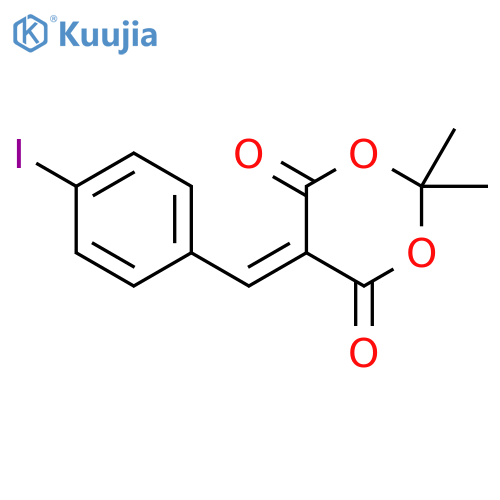 1,3-Dioxane-4,6-dione, 5-[(4-iodophenyl)methylene]-2,2-dimethyl- structure