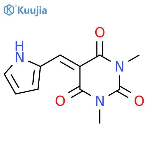 2,4,6(1H,3H,5H)-Pyrimidinetrione,1,3-dimethyl-5-(1H-pyrrol-2-ylmethylene)- structure