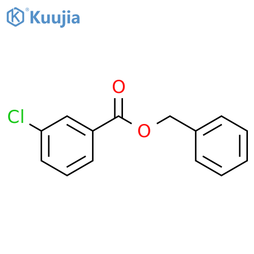 Benzoic acid, 3-chloro-, phenylmethyl ester structure