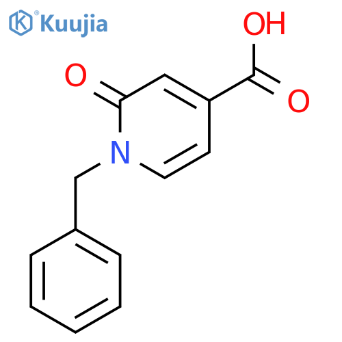 1-Benzyl-2-oxo-1,2-dihydropyridine-4-carboxylic acid structure