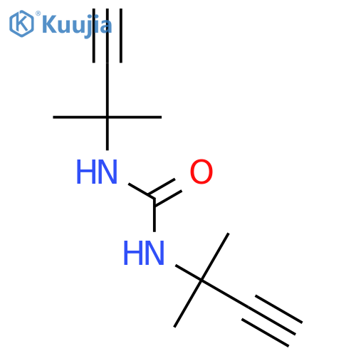 UREA, N,N'-BIS(1,1-DIMETHYL-2-PROPYNYL)- structure