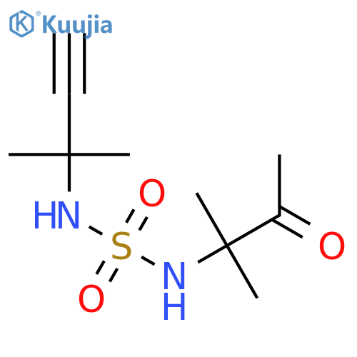 Sulfamide, N-(1,1-dimethyl-2-oxopropyl)-N'-(1,1-dimethyl-2-propynyl)- structure