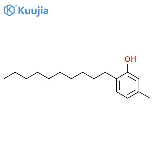 Phenol,2-decyl-5-methyl- structure