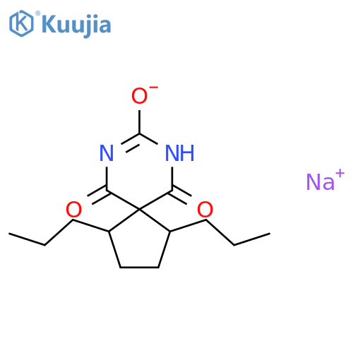 7,9-Diazaspiro[4.5]decane-6,8,10-trione,1,4-dipropyl-, sodium salt (1:1) structure