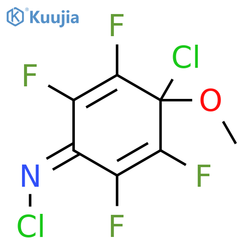 2,5-Cyclohexadien-1-imine, N,4-dichloro-2,3,5,6-tetrafluoro-4-methoxy- structure