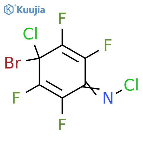2,5-Cyclohexadien-1-imine, 4-bromo-N,4-dichloro-2,3,5,6-tetrafluoro- structure