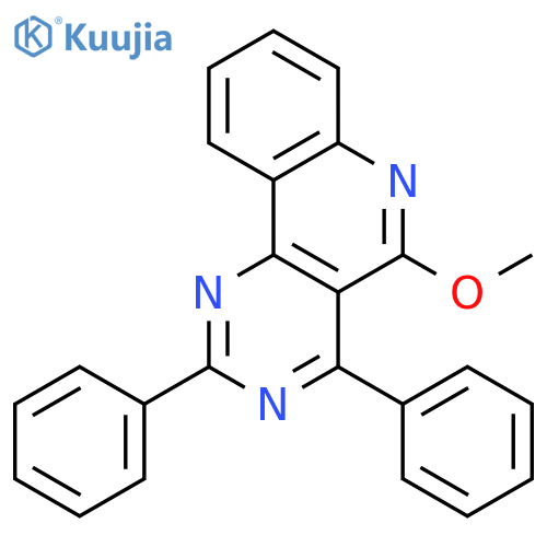Pyrimido[5,4-c]quinoline, 5-methoxy-2,4-diphenyl- structure