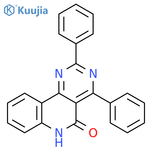 Pyrimido[5,4-c]quinolin-5(6H)-one, 2,4-diphenyl- structure