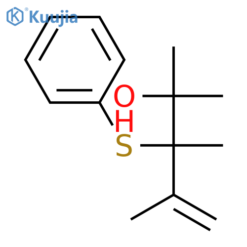 4-Penten-2-ol, 2,3,4-trimethyl-3-(phenylthio)- structure