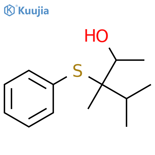 2-Pentanol, 3,4-dimethyl-3-(phenylthio)- structure