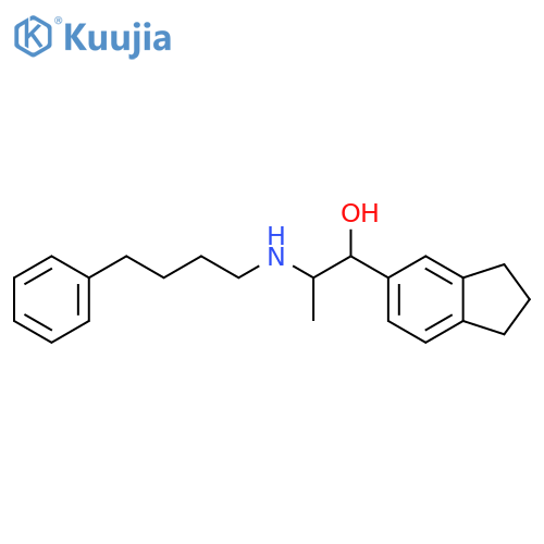 1H-Indene-5-methanol,2,3-dihydro-a-[1-[(4-phenylbutyl)amino]ethyl]- structure