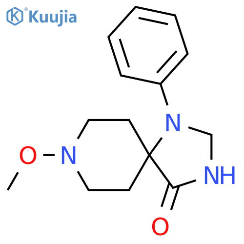 1,3,8-Triazaspiro[4.5]decan-4-one, 8-methoxy-1-phenyl- structure