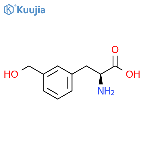 Phenylalanine, 3-(hydroxymethyl)- structure