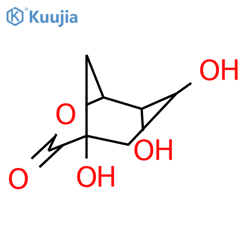 6-Oxabicyclo[3.2.1]octan-7-one,1,3,4-trihydroxy- structure