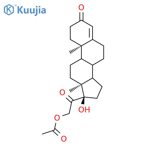 17a-Hydroxy-11-deoxycorticosterone-21-acetate structure