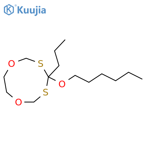 1,7,3,5-Dioxadithionane, 4-(hexyloxy)-4-propyl- structure