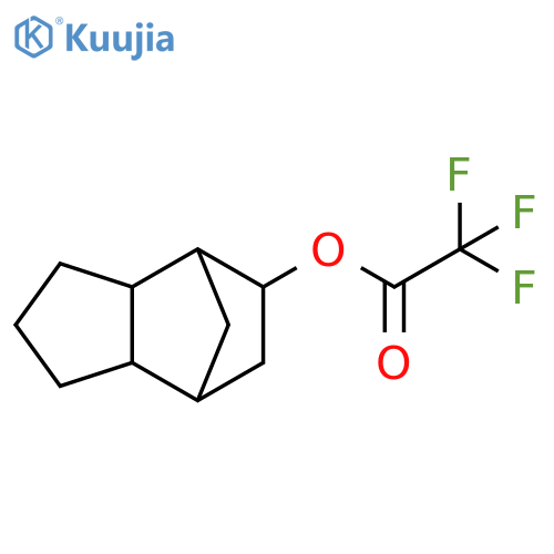 Acetic acid, trifluoro-, octahydro-4,7-methano-1H-inden-5-yl ester structure