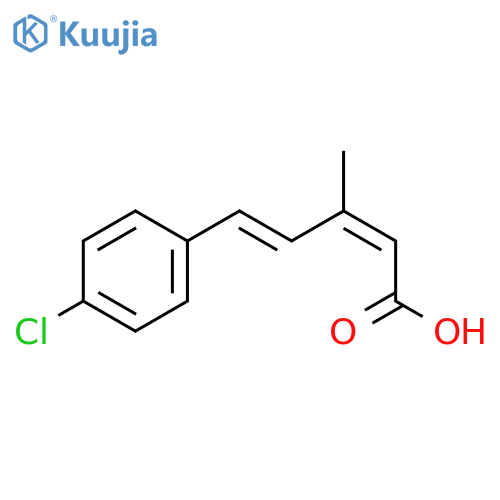 2,4-Pentadienoic acid, 5-(4-chlorophenyl)-3-methyl-, (Z,E)- structure