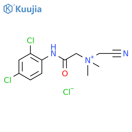 Ethanaminium,N-(cyanomethyl)-2-[(2,4-dichlorophenyl)amino]-N,N-dimethyl-2-oxo-,chloride structure